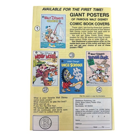 Gladstone Walt Disneys Mickey Mouse Comic Book #223 February 1987 Bagged Boarded - Picture 2 of 5